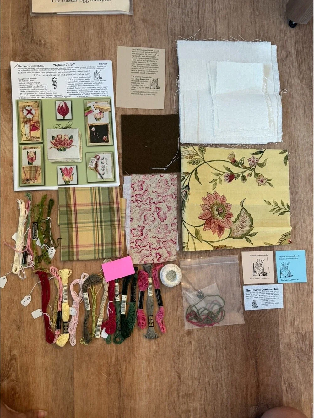 Heart’s Content Infinite Tulip Kit #160 Needlecase Cross Stitch Maureen Appleton